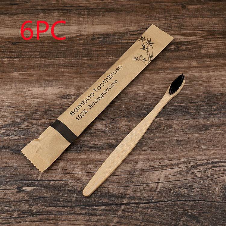 Flat Bamboo Toothbrush Kraft Paper Bag Toothbrush - EX-STOCK Canada