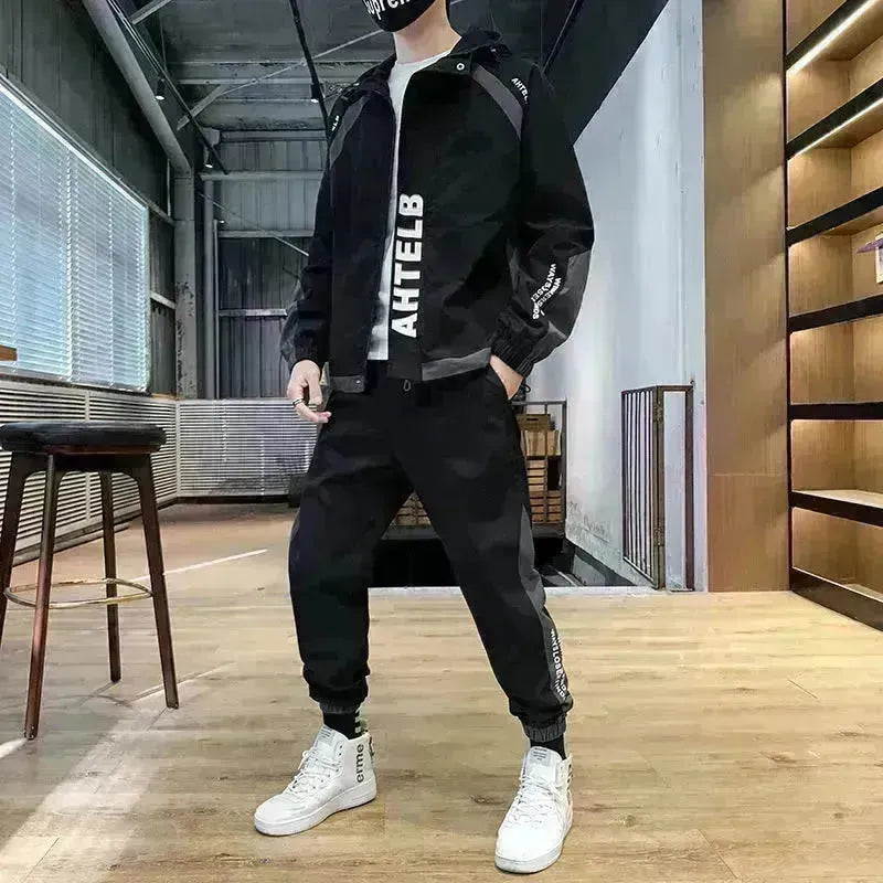 Automne Casual Sportswear 2pcs Cost des vêtements de travail Tapis de survêtement pour hommes