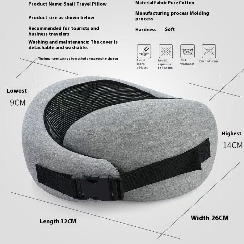 Soft Memory Foam Travel Neck Pillow U Shape Adjustable Support Comfortably Sleeping On Plane Car Office Noon Break - EX-STOCK Canada