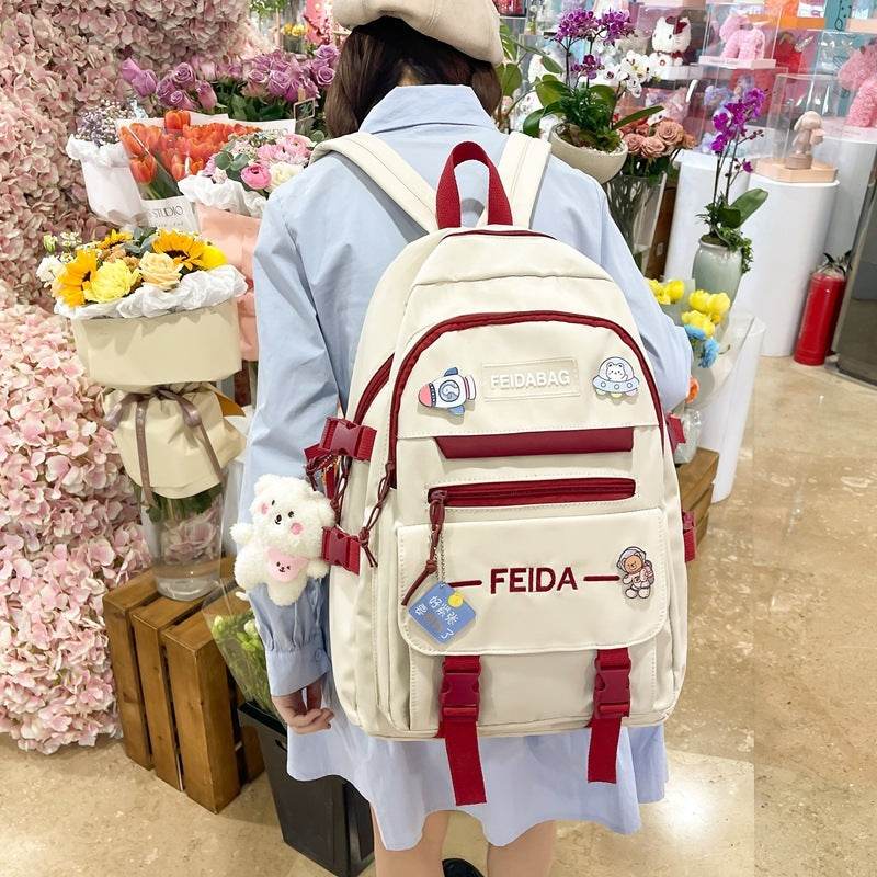 Large Capacity College High School Girls School Bag - EX-STOCK Canada