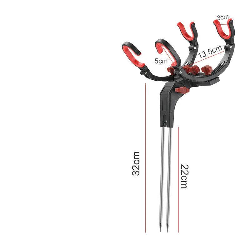 Supporto per canna da pesca ad angolo, attrezzatura, supporto in acciaio anti-ruggine, portacanna, attrezzatura per pescaEX-STOCK Canada