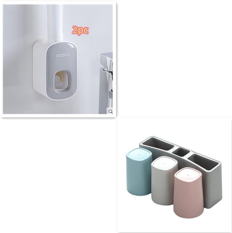 Porte-pâte dentifrice automatique mural Ensemble d'accessoires de salle de bain DistributeurEX-STOCK Canada