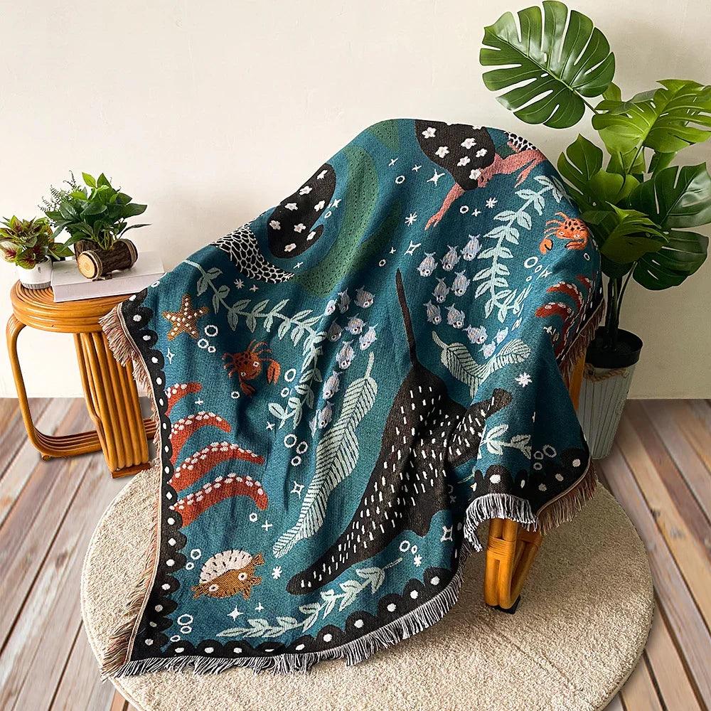 Sofa Blanket Tapestry Bohemian Blanket EX-STOCK Canada