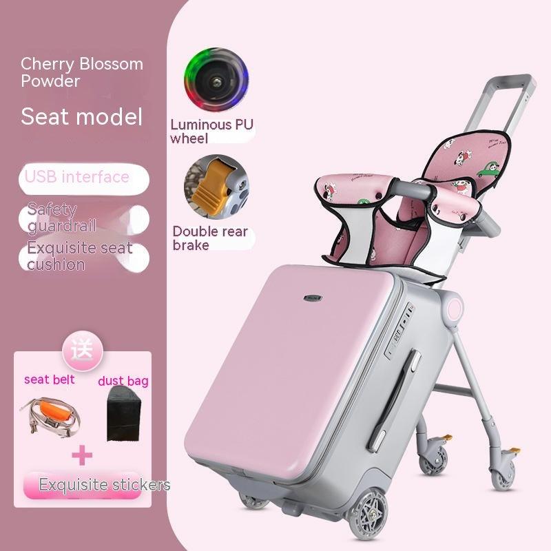 Kinder können sitzen und fahren Multifunktionaler Trolley-Koffer | EX-STOCK Canada