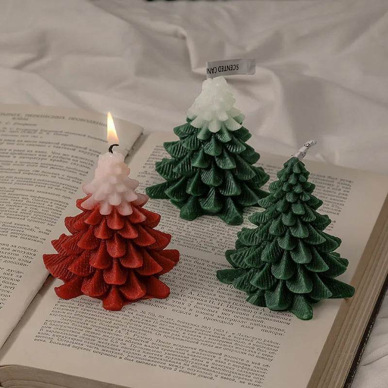 Christmas Tree Silicone Molds For DIY Christmas Creative Atmosphere Decoration Handmade Fragrant Candles - EX-STOCK Canada