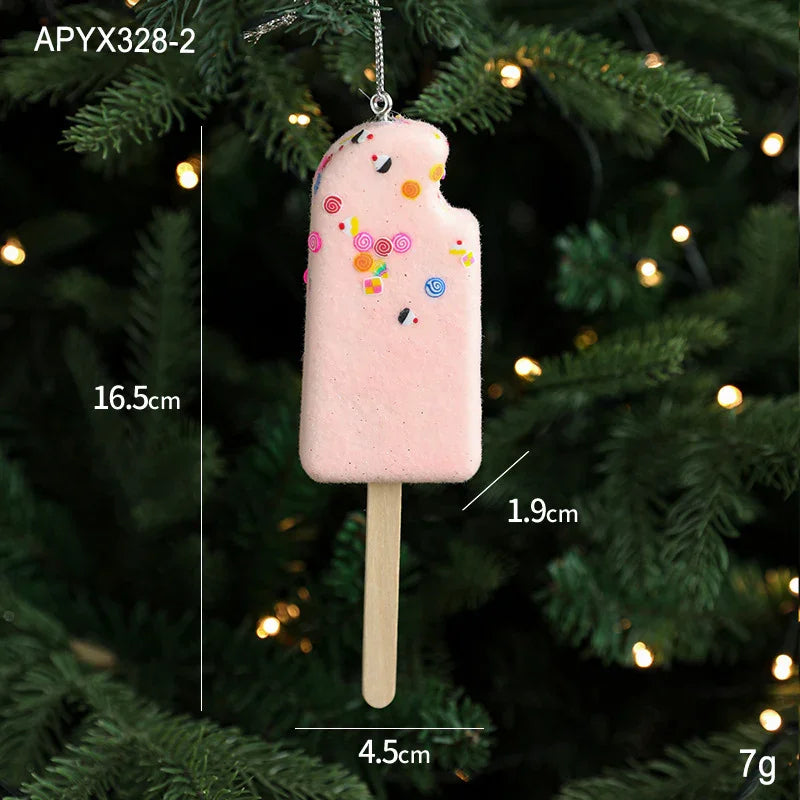 Creative Pendant Ice Cream Christmas Tree Decoration Small Hanging Pieces EX-STOCK Canada