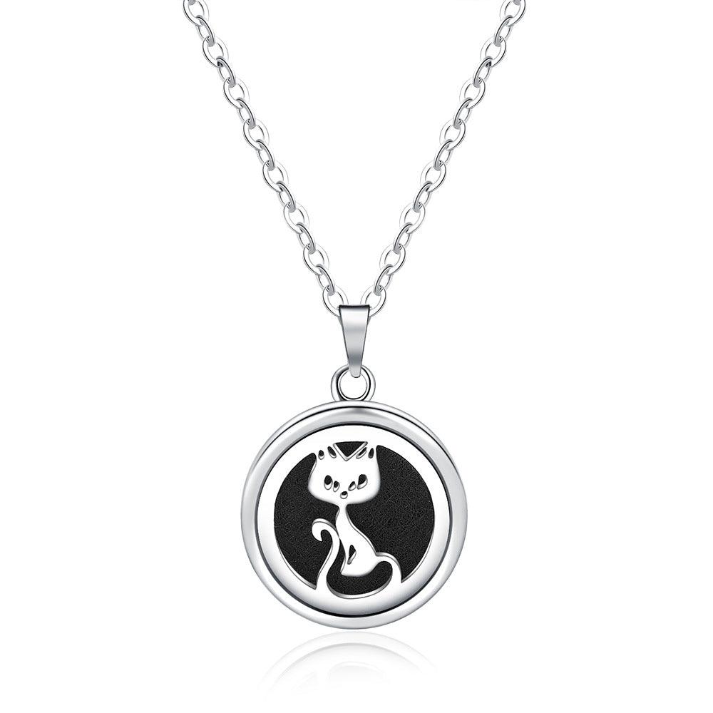 Collier Boîte à Parfum Ronde Creuse Ouverte - EX-STOCK Canada