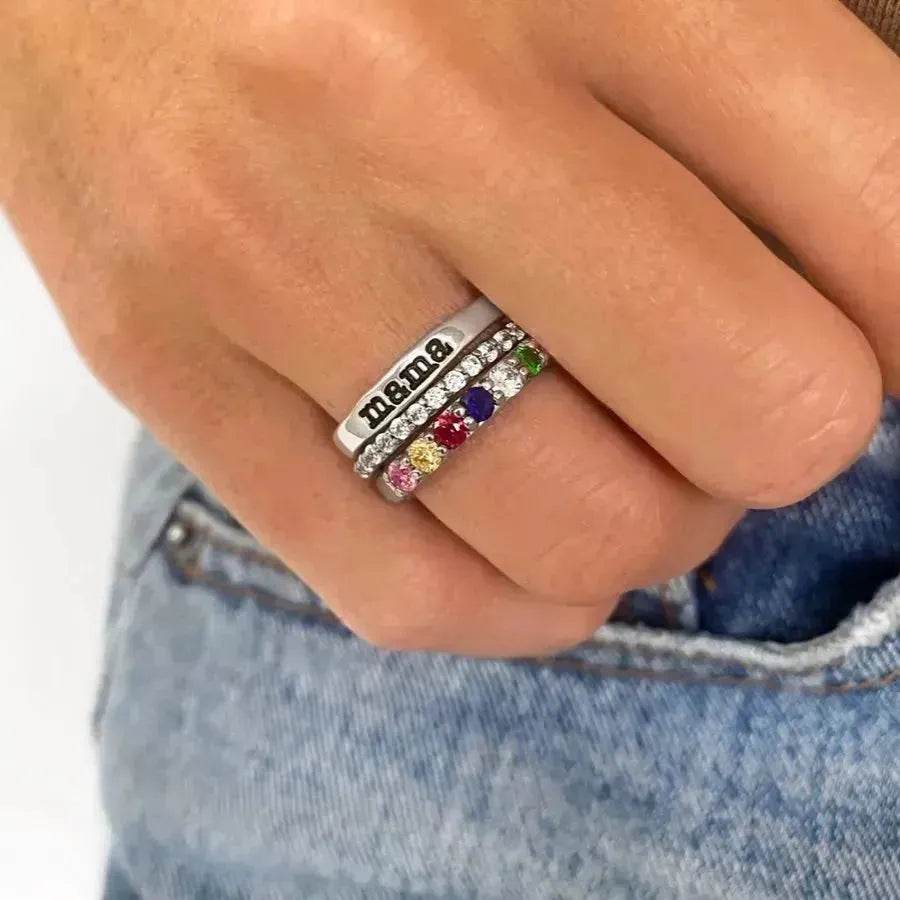 December Birthstone Mother's Day Ring - EX-STOCK Canada