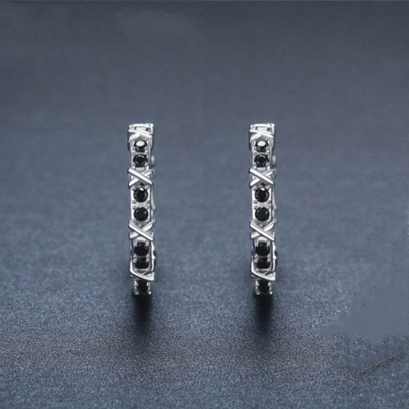 Fashion Simple Zircon Women's Copper Earrings - EX-STOCK Canada