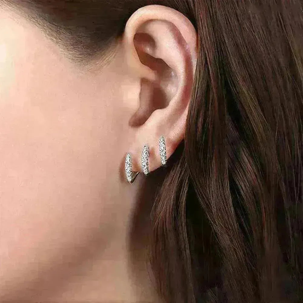 Earrings Diamond Inlaid Vibrato Cold Sense Design - EX-STOCK CANADA