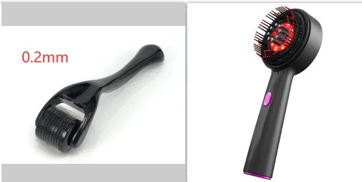 Peigne de Massage Électrique pour la Maison Peigne de Drainage du Cuir Chevelu Lumière Rouge Peigne Anti-dérapant Soin des Cheveux Peigne de Massage MultifonctionEX-STOCK Canada