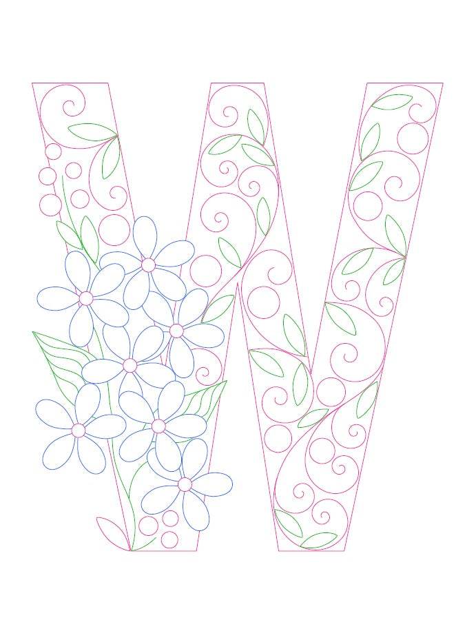 Paper Filigree Painting Kit - Letters - EX-STOCK Canada