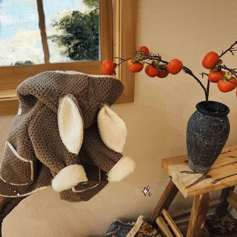 Lambswool Hooded Vest Fashionable Vest Waistcoat Outerwear - EX-STOCK Canada