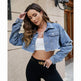 New Denim European And American Loose Hole Casual Denim Jacket For Women - EX-STOCK Canada