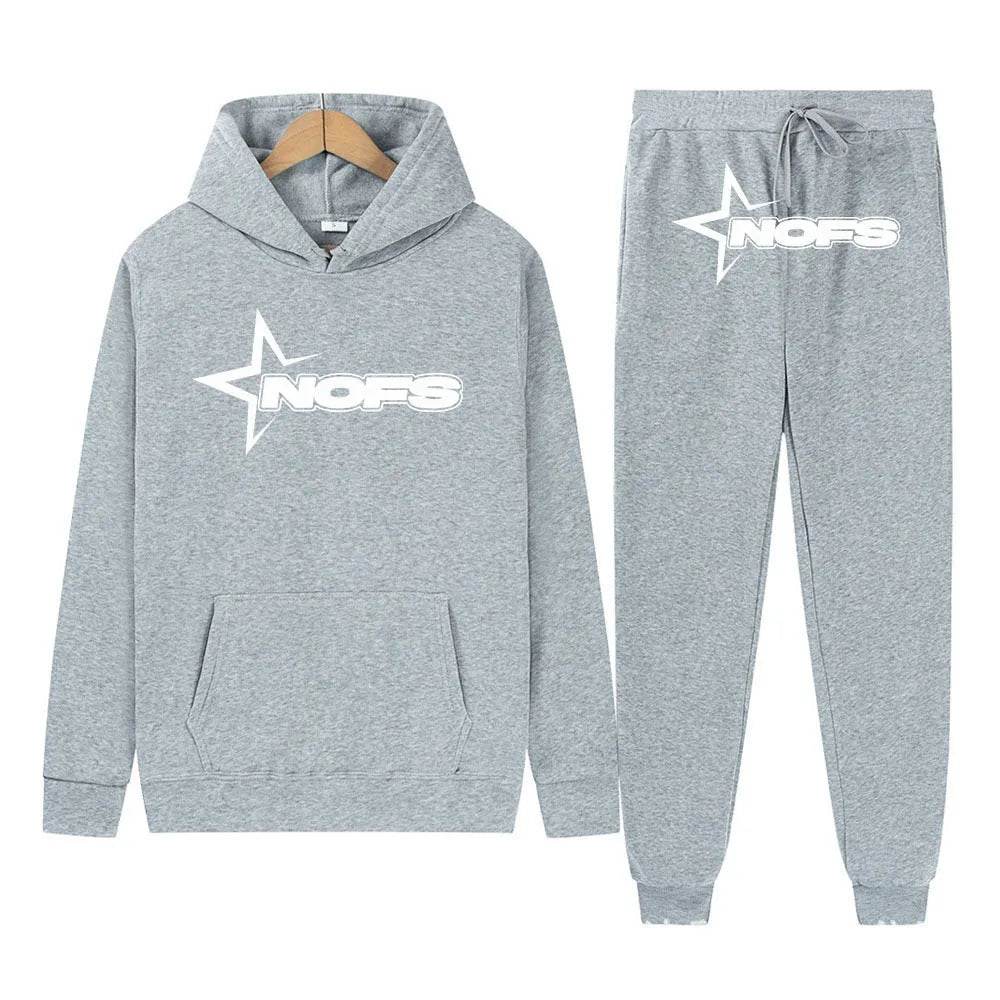 2 pcs Gothic Punk Rock Streetwear Hoodie Outfit set Unisex - EX-STOCK Canada