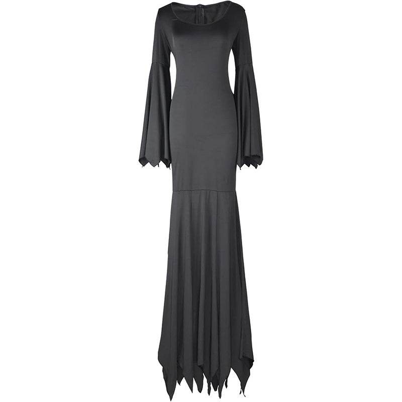 Black Costume Womens Gothic Witch Bat Sleeve Dress Halloween Cosplay Costumes Vintage Carnival Party Outfit - EX-STOCK Canada