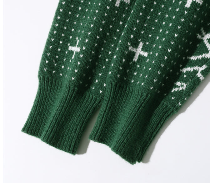 Autumn And Winter Round Neck Christmas Print Sweater | EX-STOCK product gallery photo 6