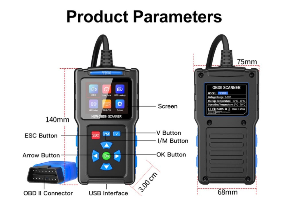 T200 Automobile Fault Diagnosis Instrument