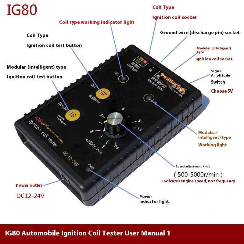 Automobile Car IG80 Ignition Coil Detector Natural Gas Gasoline Detection - EX-STOCK Canada