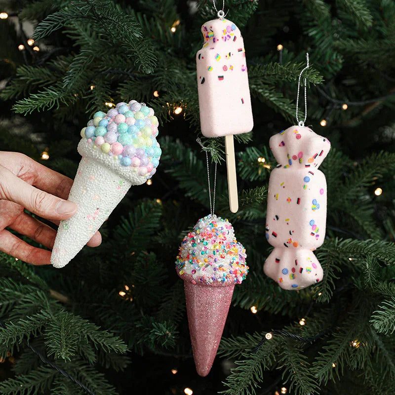 Creative Pendant Ice Cream Christmas Tree Decoration Small Hanging Pieces EX-STOCK Canada