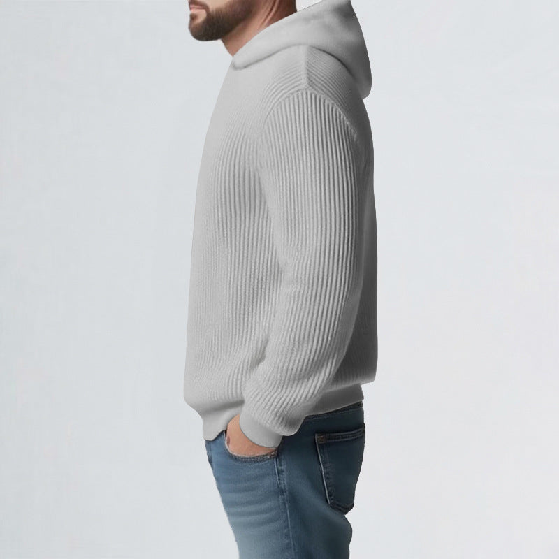Mens Thickened Hooded Sweater For Winter | EX-STOCK product gallery photo 2