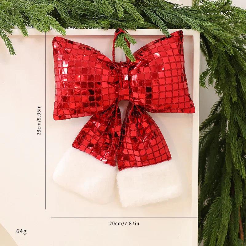 Mirror Bow Christmas Tree Decoration EX-STOCK Canada