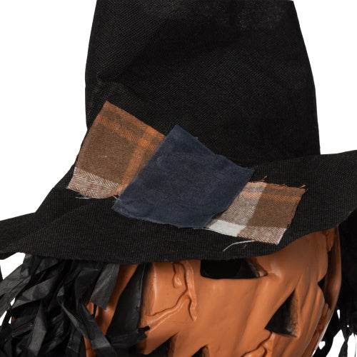 HOMCOM 6 Life Size Halloween Hanging Pumpkin Ghost Decoration, Light-up Eyes And Creepy Talking, Sound Activated Prop For Indoor Or Covered Outdoor Porch, Battery Operated - EX-STOCK Canada