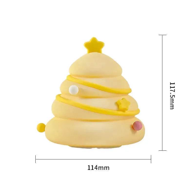 Silicone Christmas Tree Night Lights USB Rechargeable Cute Cartoon Kid Birthday Gifts - EX-STOCK Canada