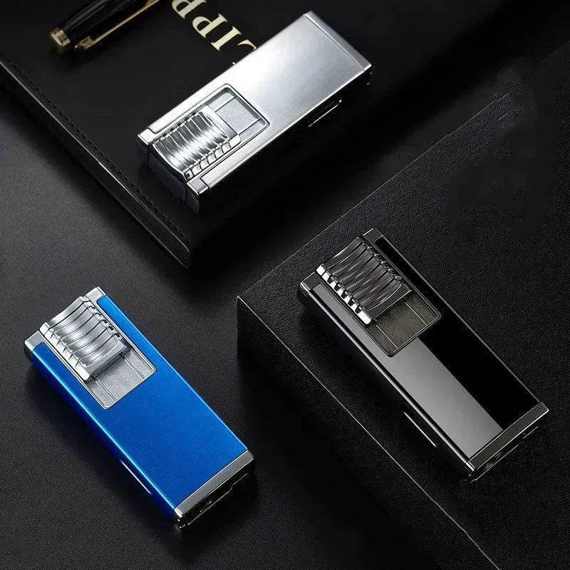 Double High Firepower Blue Flame Torch Lighter With Hidden Cigar Cutter - EX-STOCK Canada