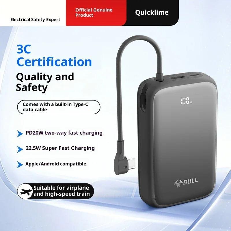 Batterie externe 20000 MA Grande capacité Super Charge rapide avec câbleEX-STOCK Canada