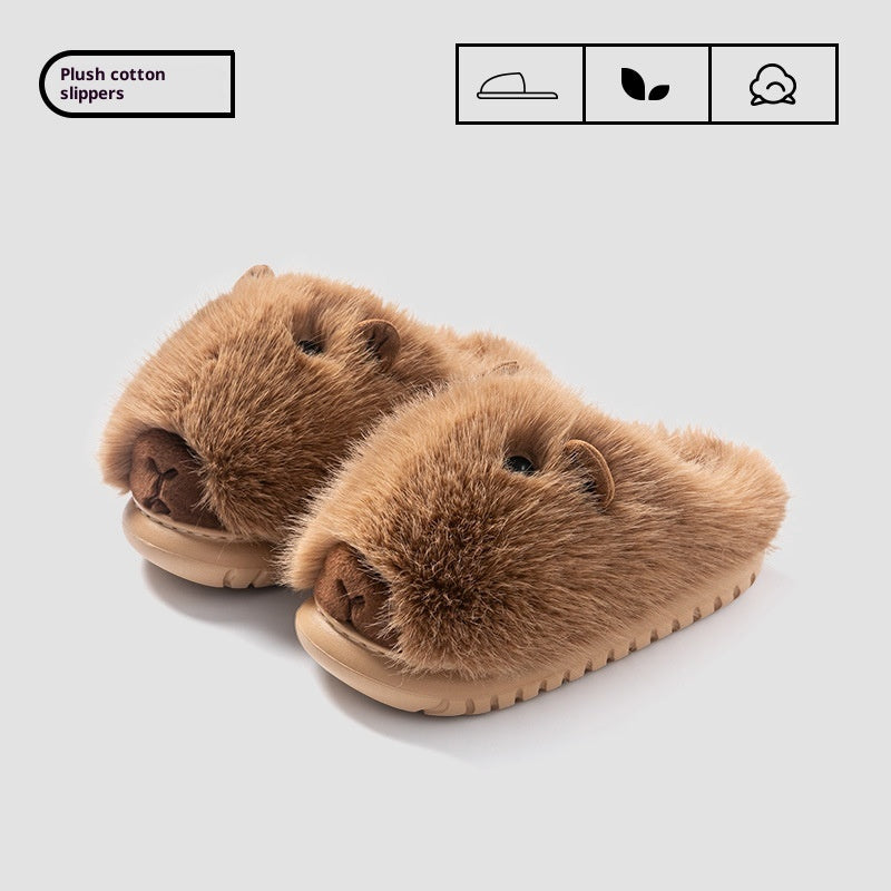 Autumn And Winter Fashionable Cartoon Plush Slippers | EX-STOCK product gallery photo 5