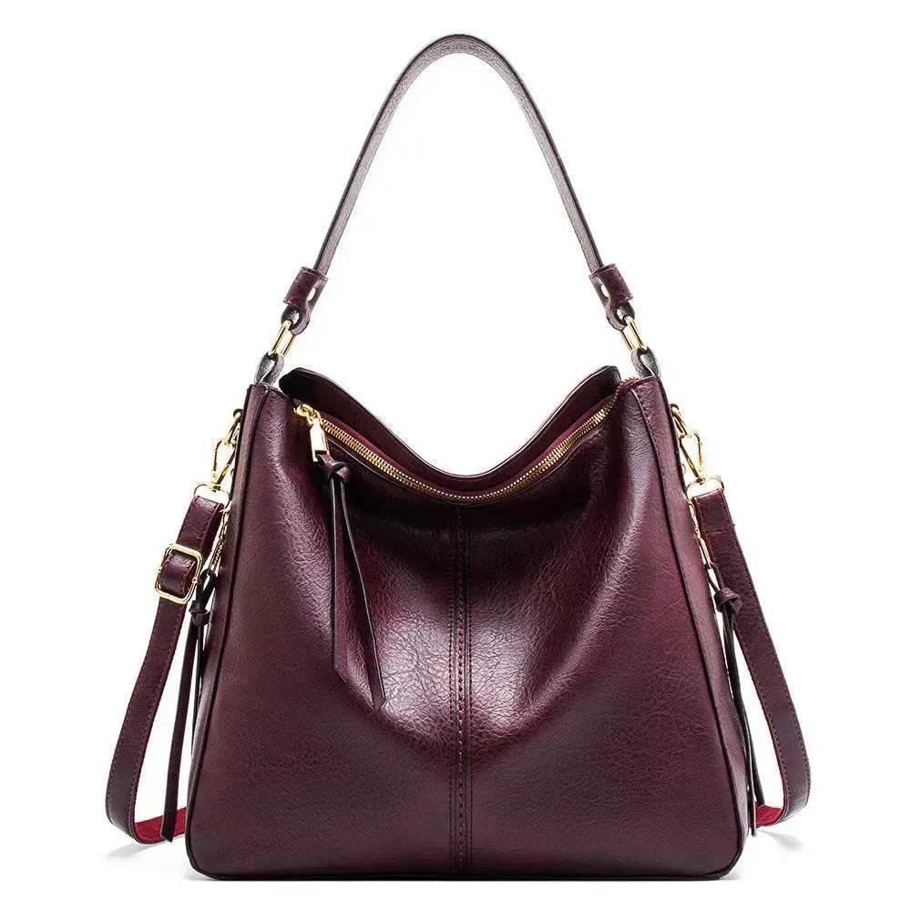 Women High Capacity PU Leather Handbags Fashion Commuting Crossbody Shoulder Hand Bag Shopping Totes - EX-STOCK Canada