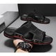 Non-slip Deodorant Men's Sandals Genuine Leather Outdoor Flip Flops  EX-STOCK CANADA