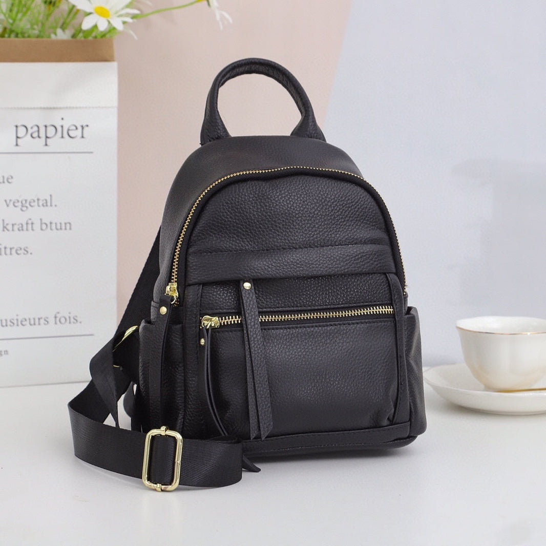 Fashion All-matching Leather Travel Bag Large-capacity Backpack EX-STOCK