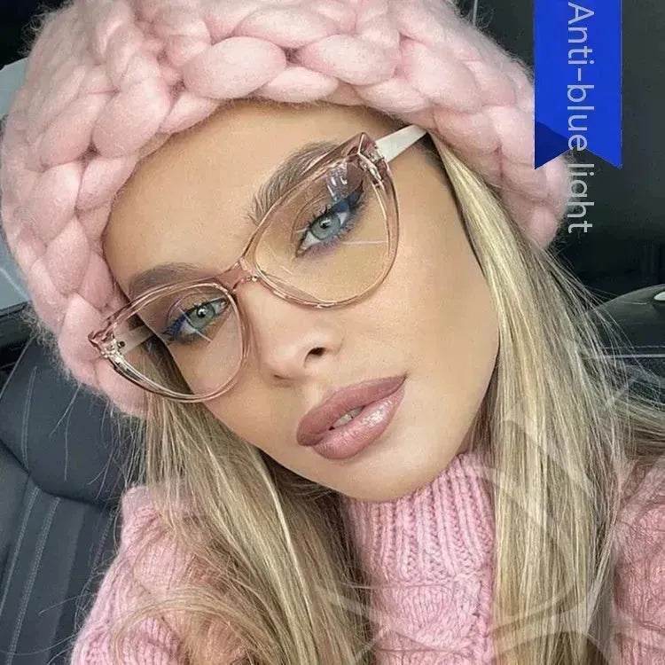 Retro Cat Eye Anti-blue Light Glasses Frame For Women - EX-STOCK Canada