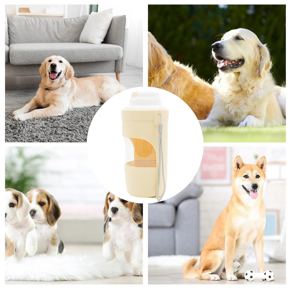 2 In 1 Travel Dog Water Bottle Pet Water Dispenser Feeder Drinking Feeder Dog Outing Water Feeder Pets Outdoor Portable Cup Pet Products EX-STOCK Canada