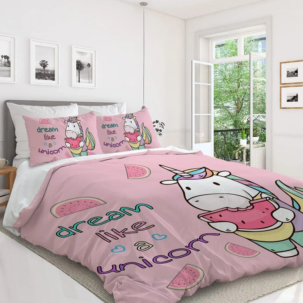 Ensemble de housse de couette 3 pièces Pastèque pour couette, literie taille QueenEX-STOCK Canada