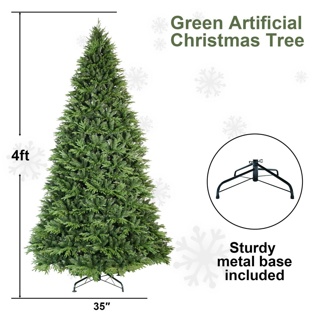 4ft PE PVC Hybrid Automatic Tree Steel Wire Wire Artificial Christmas Tree EX-STOCK Canada