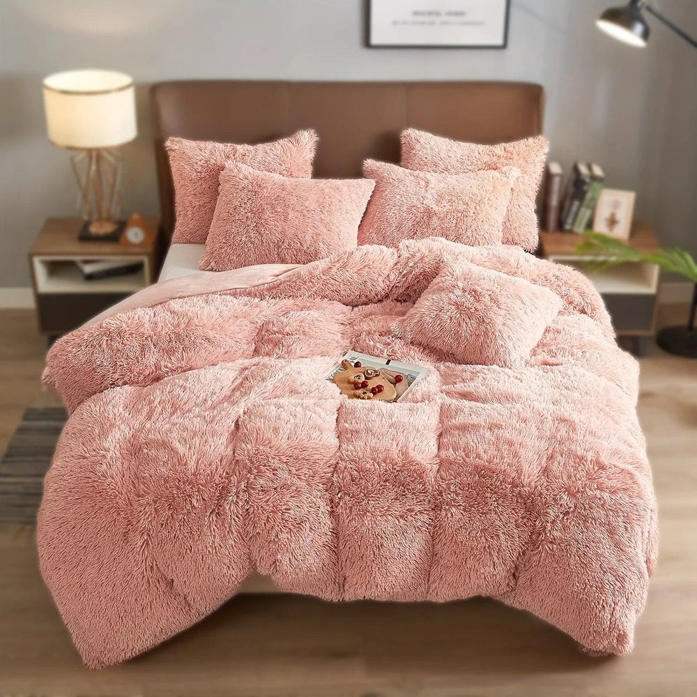 4PCs Plush Duvet Cover Set Luxury Ultra Soft Velvet Duvet EX-STOCK Canada