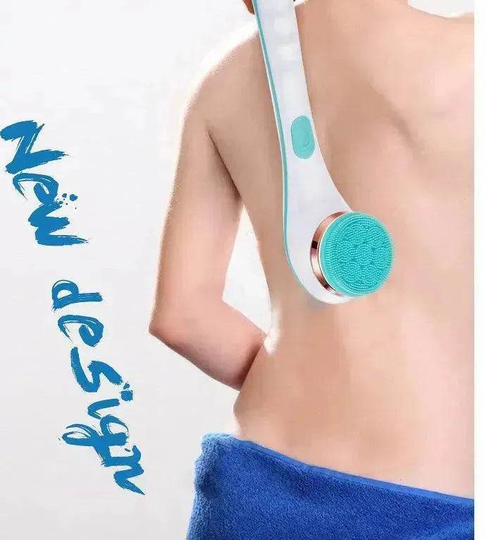 Electric Bath Brush Silicone Back Scrubber USB Rechargeable 2 Speeds Rotating Shower Brush Spa Waterproof Body Cleaning Brush - EX-STOCK Canada
