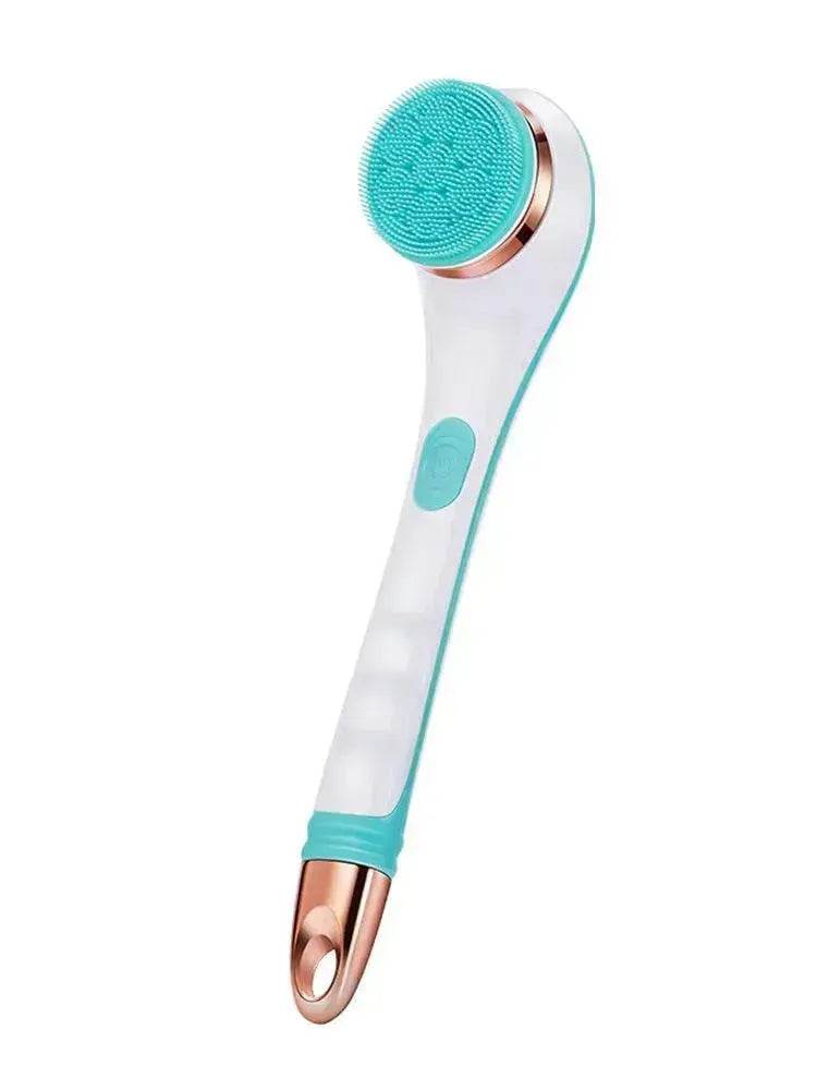 Electric Bath Brush Silicone Back Scrubber USB Rechargeable 2 Speeds Rotating Shower Brush Spa Waterproof Body Cleaning Brush - EX-STOCK Canada