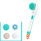 Electric Bath Brush Silicone Back Scrubber USB Rechargeable 2 Speeds Rotating Shower Brush Spa Waterproof Body Cleaning Brush - EX-STOCK Canada