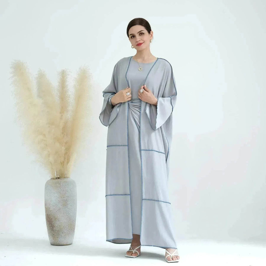 Elegant Base Shawl Skirt Three-piece Set Suit for Arabian Dubai Middle East Women Abaya Dress - EX-STOCK Canada