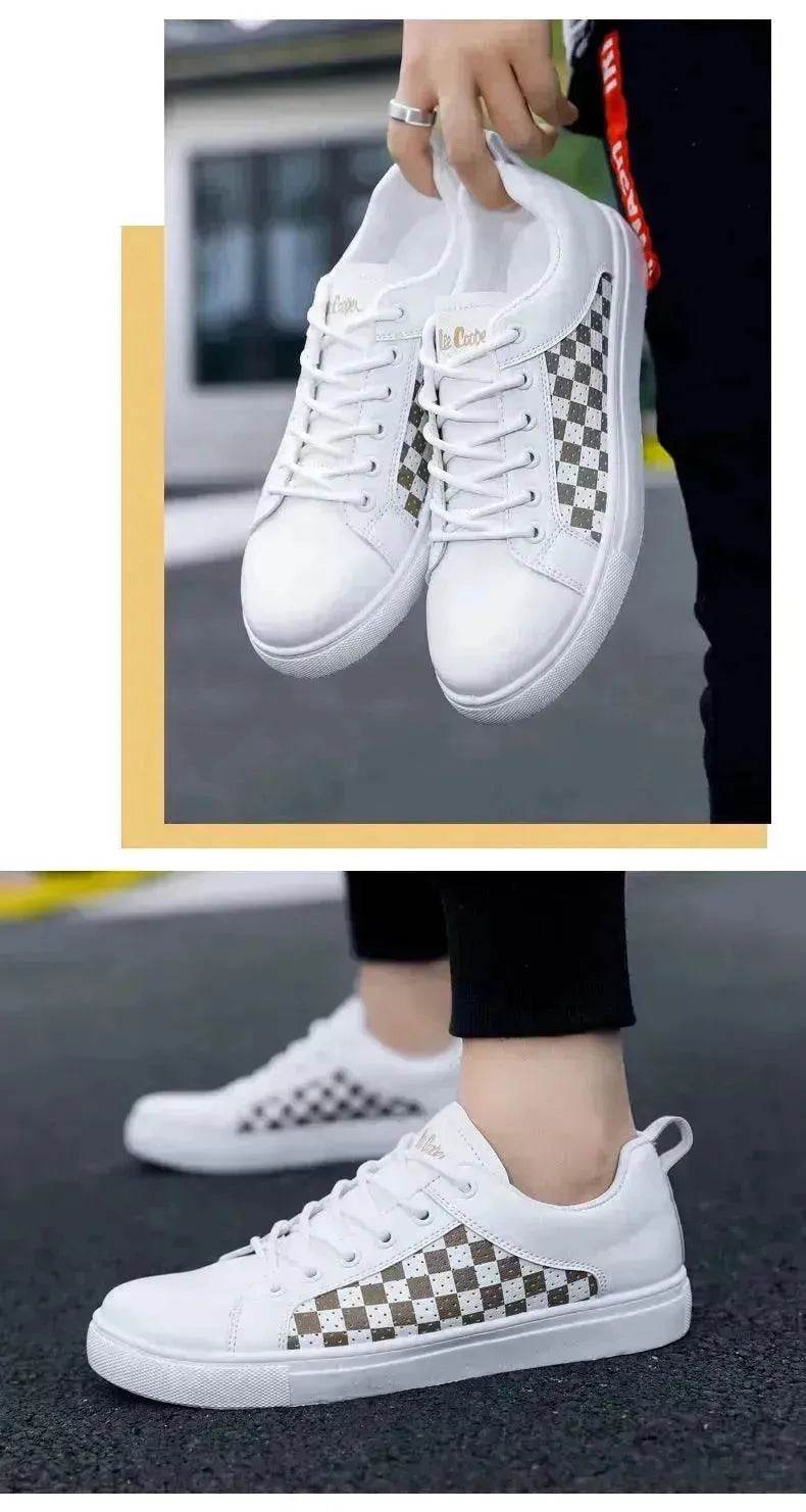 Elegant Summer PU Leather Casual Sneakers for Sneakers for Men - EX-STOCK Canada