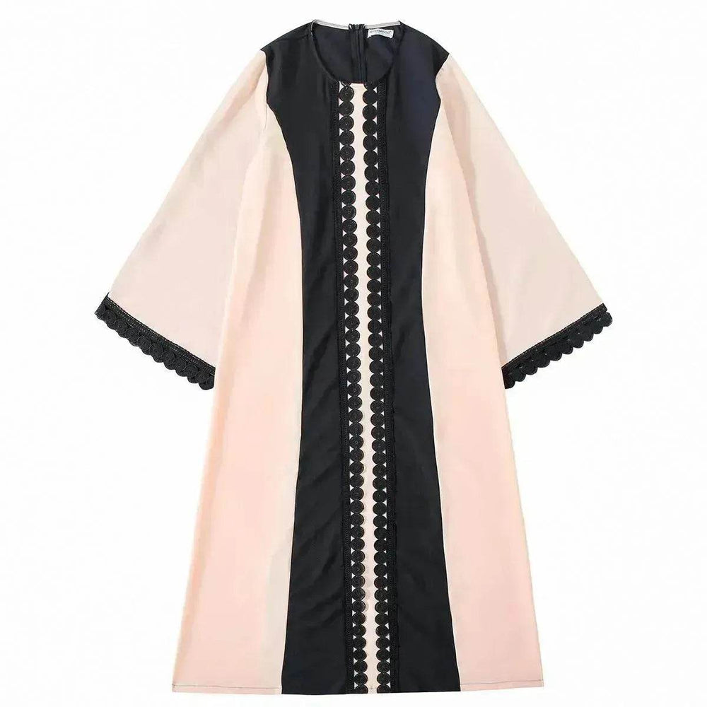 Embroidered Cotton Robe Abaya Dress for Arab Dubai Turkey Middle East Women. - EX-STOCK Canada