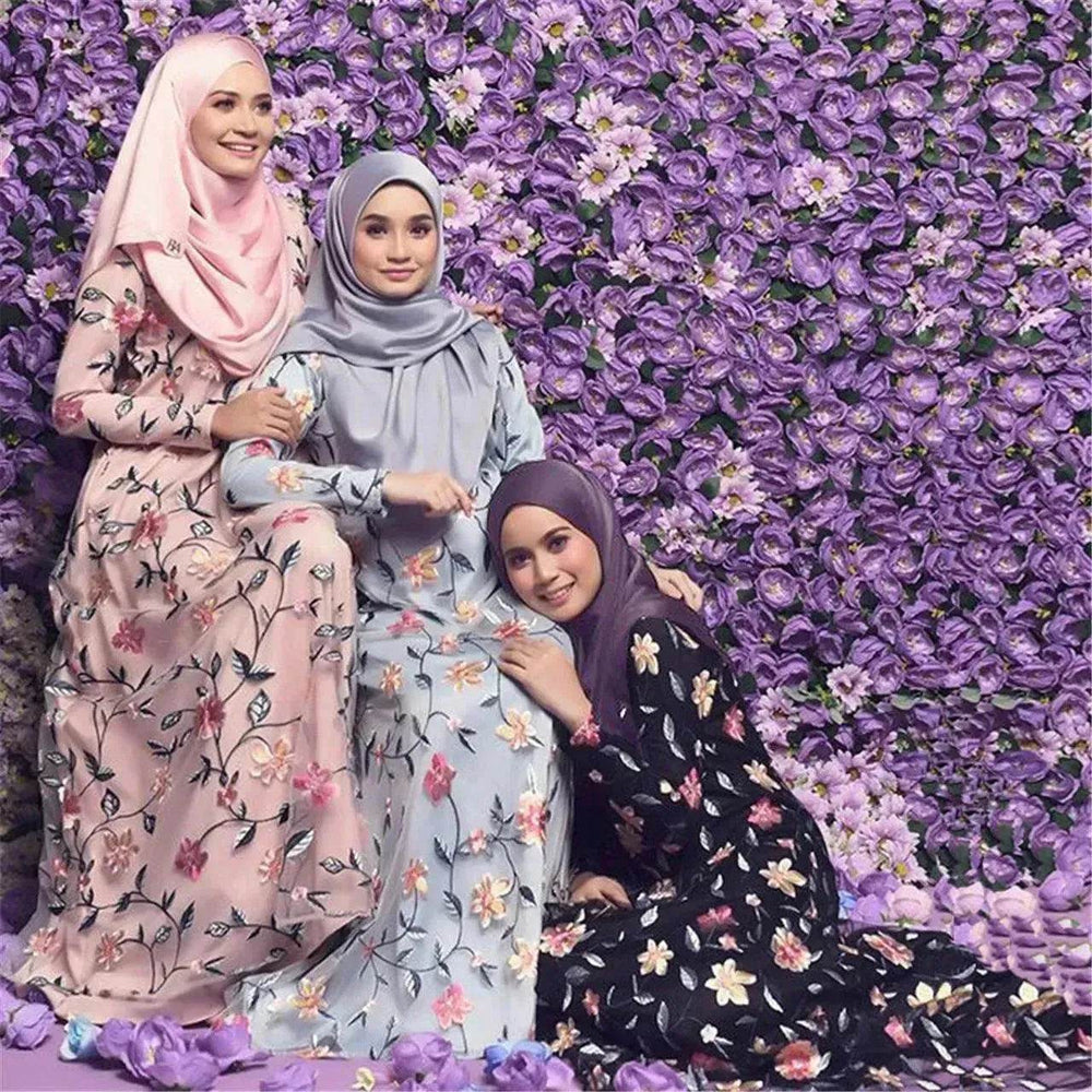 Embroidered Mesh Middle East Turkey Dress - EX-STOCK Canada