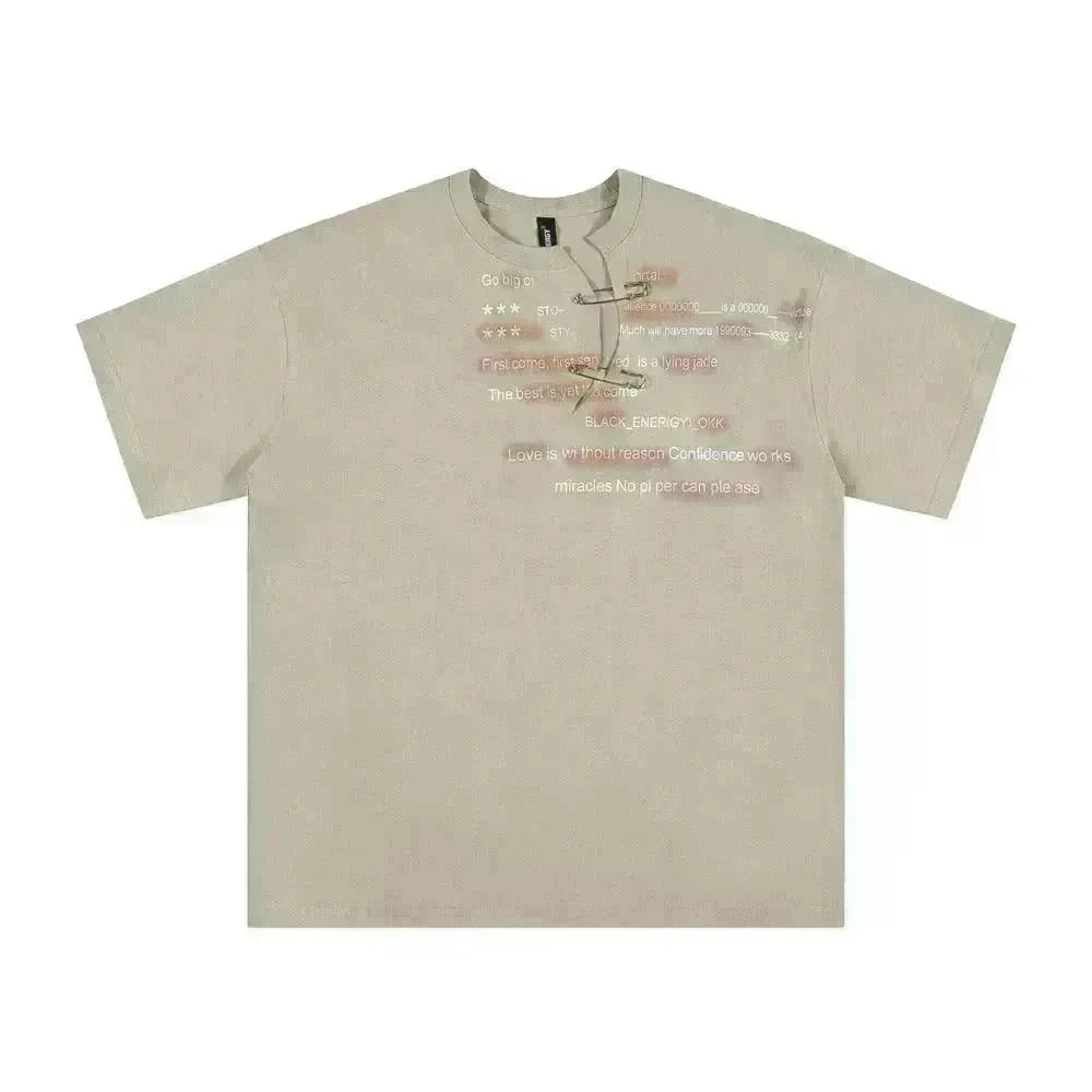 English Letter Short Sleeve Cotton - EX-STOCK CANADA