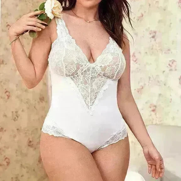 Erotic Lingerie Sexy Lace Jumpsuit - EX-STOCK CANADA