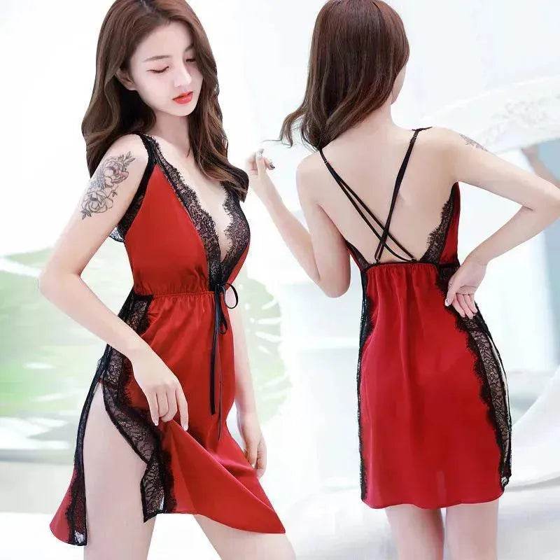 Erotic Lingerie Charming Sling Pajamas - EX-STOCK Canada