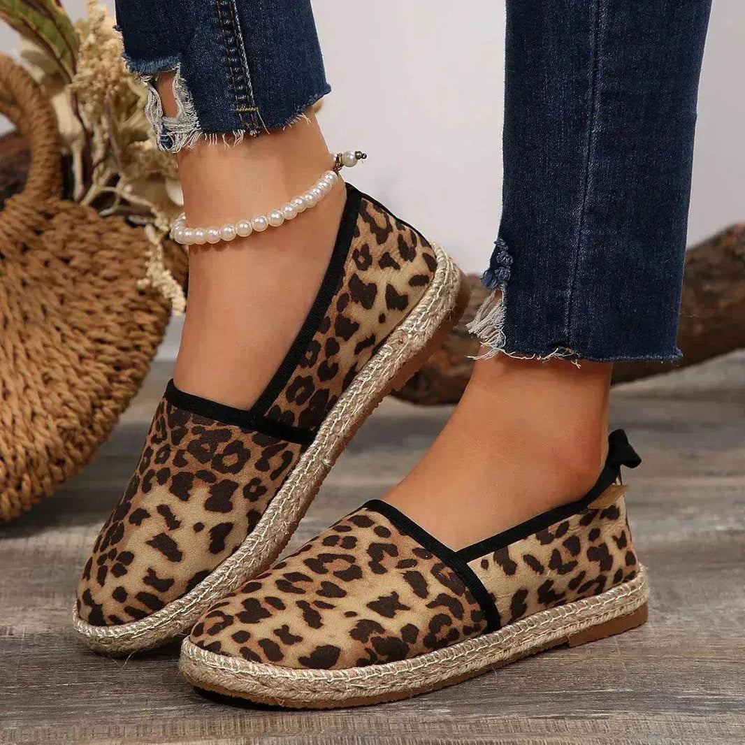 European And American Slip-on Fisherman Shoes Summer Animal Skin Loafer Flat Casual Canvas Shoe - EX-STOCK Canada